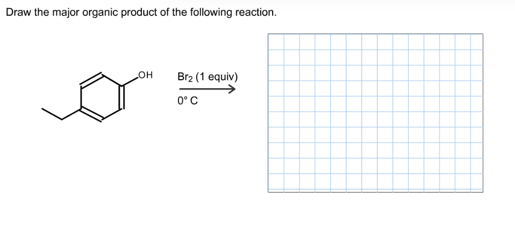 Solved Draw The Major Organic Product Of The Following | Chegg.com