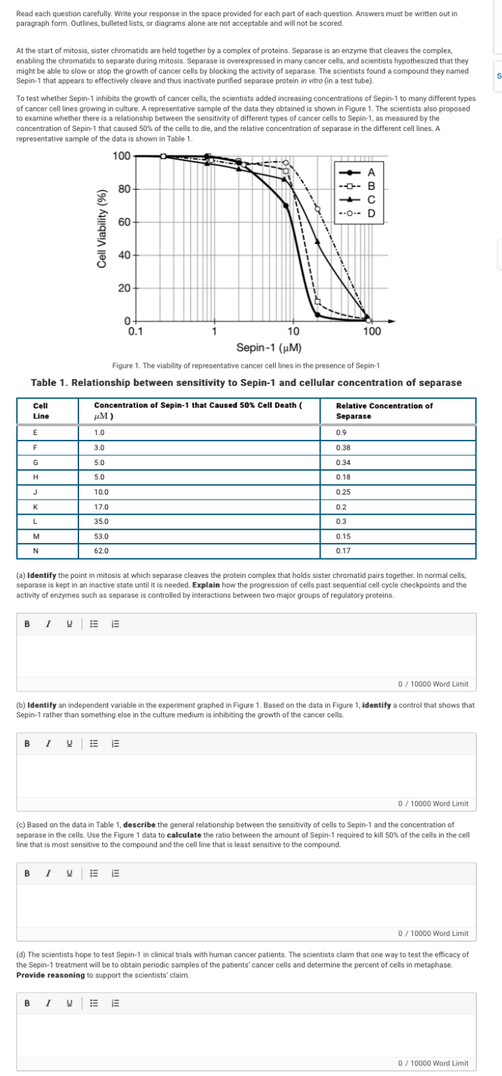 Solved Read Each Question Carefully. Write Your Response In | Chegg.com