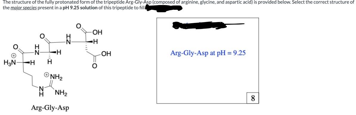 Solved The structure of the fully protonated form of the | Chegg.com