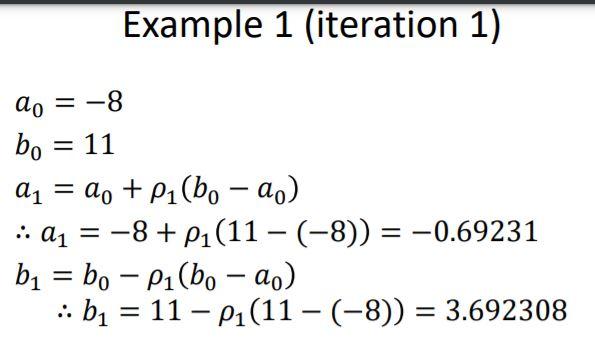 Solved This is an example of how to do the Fibonacci method | Chegg.com