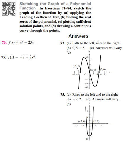 End Behavior of a Polynomial Function: A Graphing Calculator Investigation