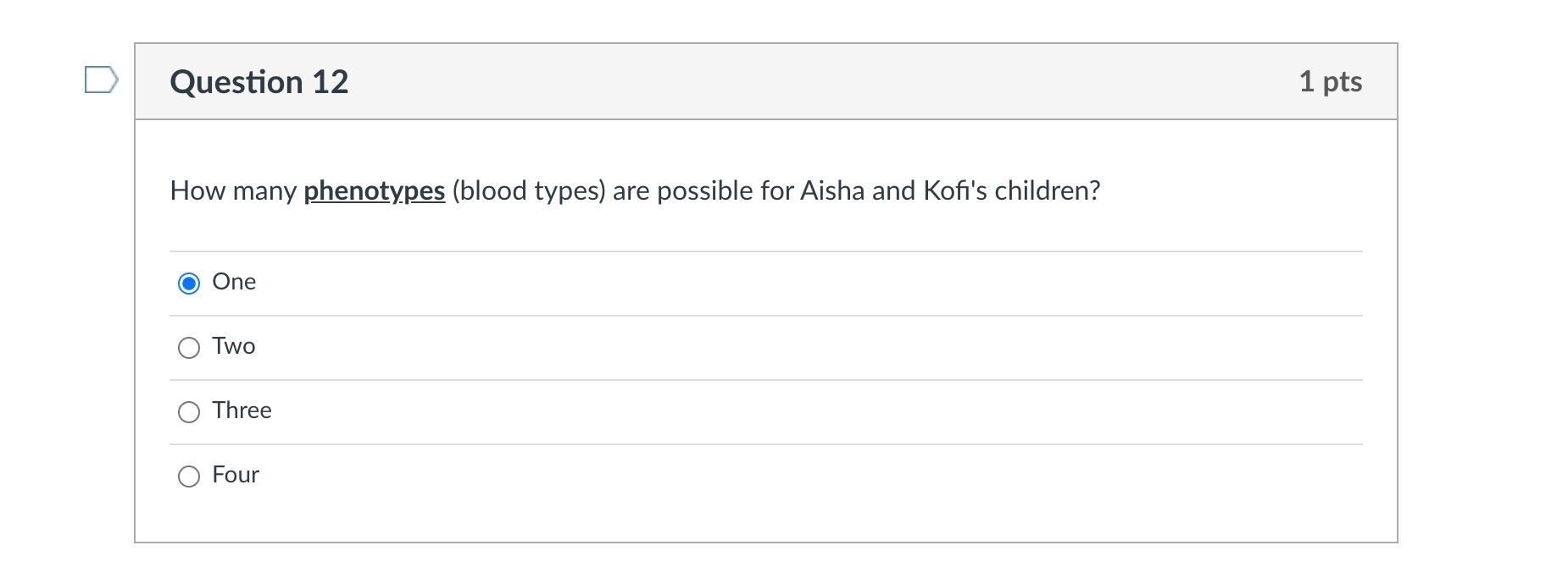 Solved Question 8 1 Pts Brown Eyes Are Dominant Over Blue | Chegg.com