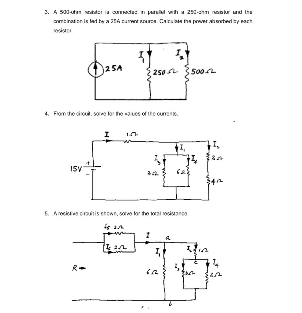 Solved A Ohm Resistor Is Connected In Parallel With A Chegg Com