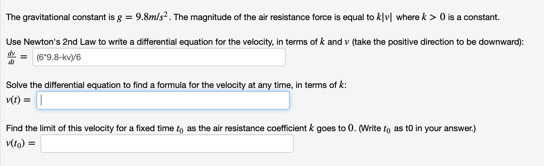 Solved The Gravitational Constant Is G 9 8m S2 The Mag Chegg Com