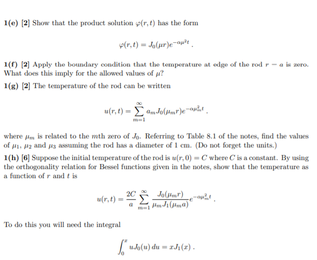 Solved Problem 1 Consider a long cylindrical rod of radius a | Chegg.com