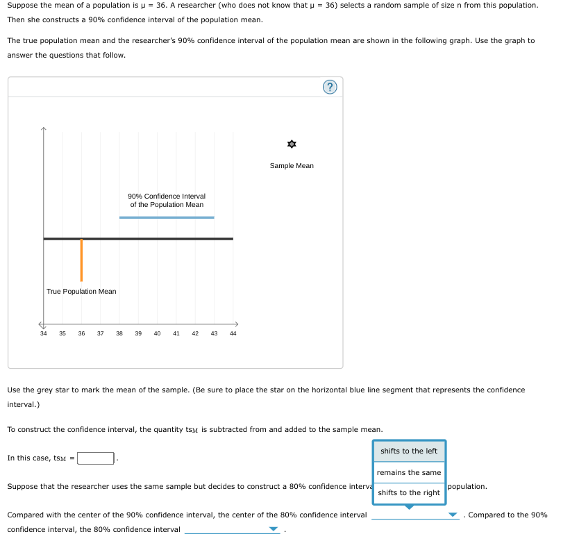 Solved Suppose the mean of a population is μ=36. A | Chegg.com