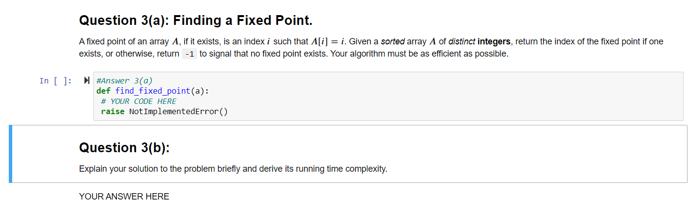 Solved Question 3(a): Finding a Fixed Point. A fixed point | Chegg.com