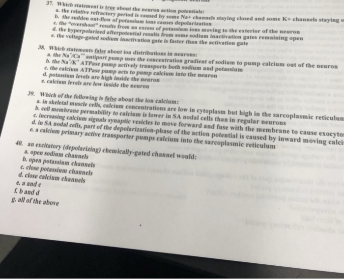 Solved 59. Which of the following will cause a decrease in | Chegg.com