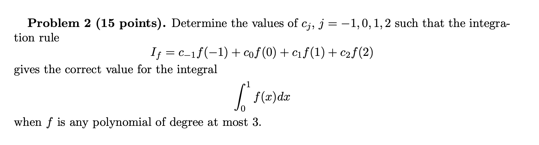 Solved Problem 2 (15 points). Determine the values of Ci, j | Chegg.com