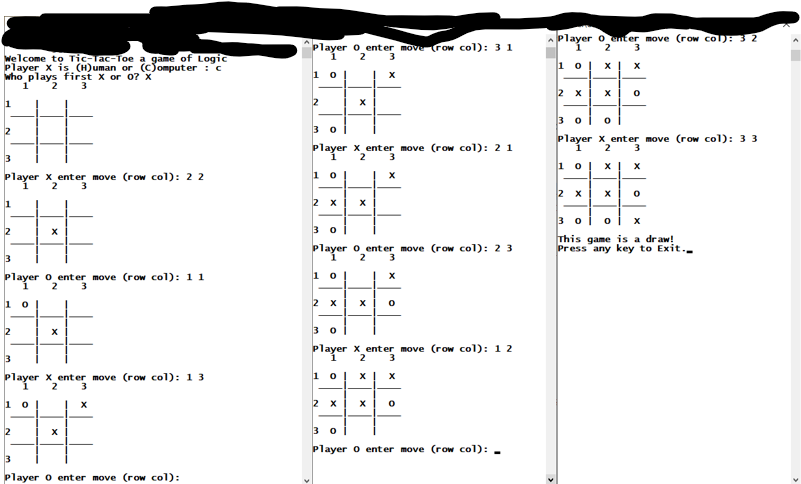 Solved Write a class ultimate tic-tac-toe that allows two