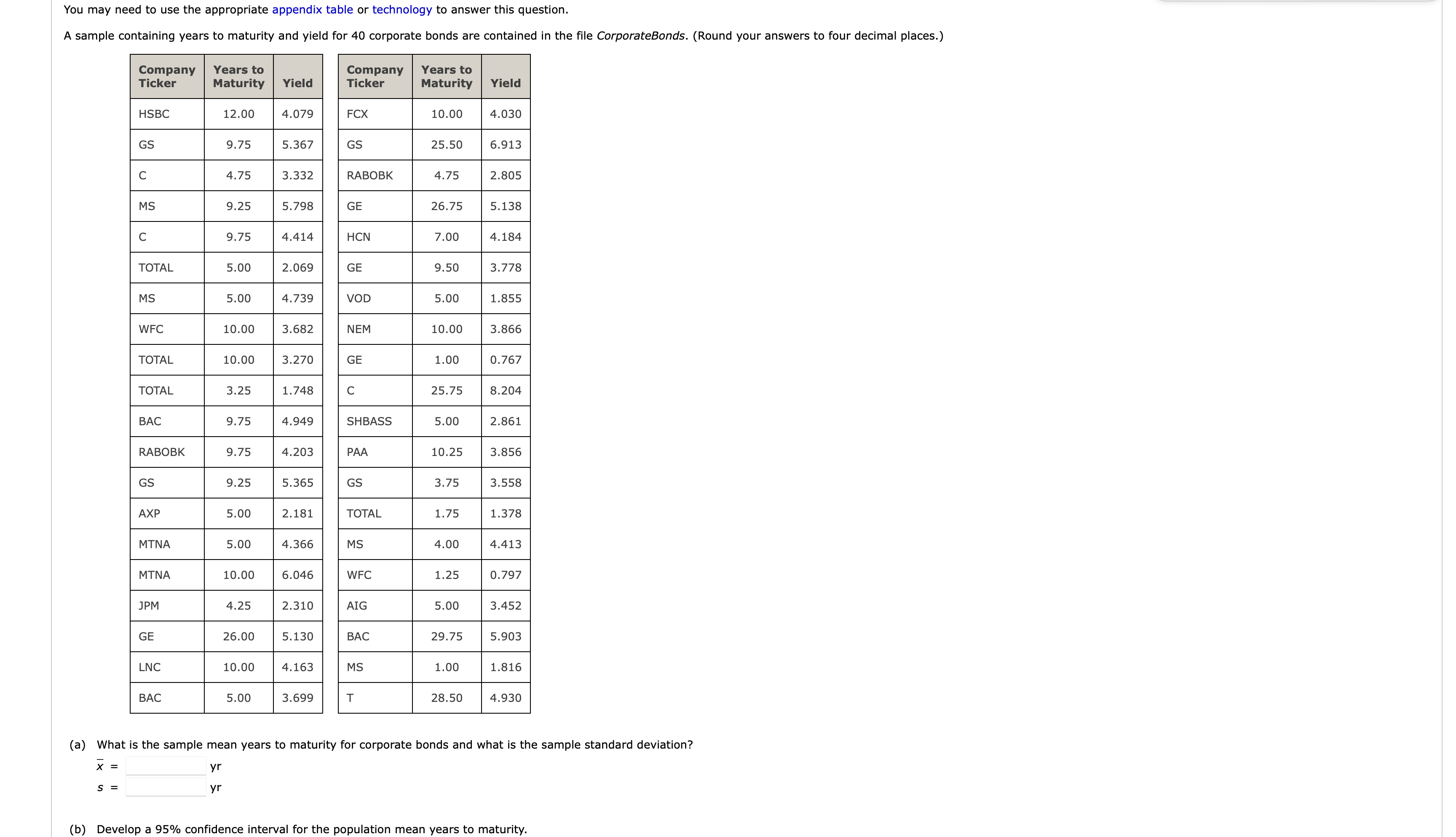 Solved You may need to use the appropriate appendix table or | Chegg.com
