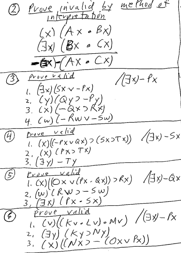 Prove Invalid By Method Et Interpreta Don X Chegg Com