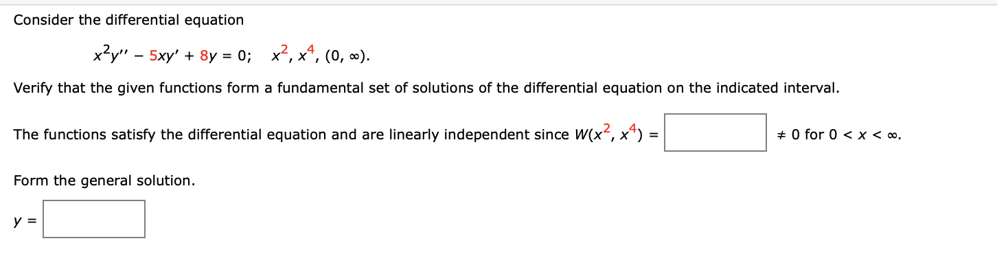 Solved Consider the differential equation | Chegg.com