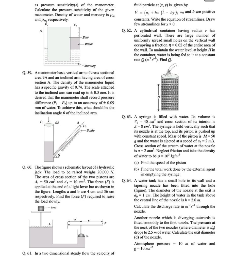 Solved as pressure sensitivity(s) of the manometer.