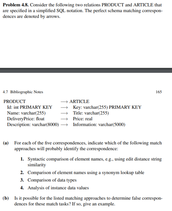 Problem 4 8 Consider The Following Two Relations Chegg