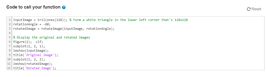 Solved Rotating an image Background In class you've been | Chegg.com