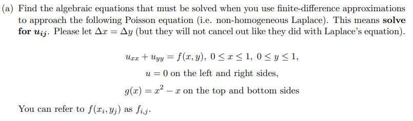 Solved a) Find the algebraic equations that must be solved | Chegg.com