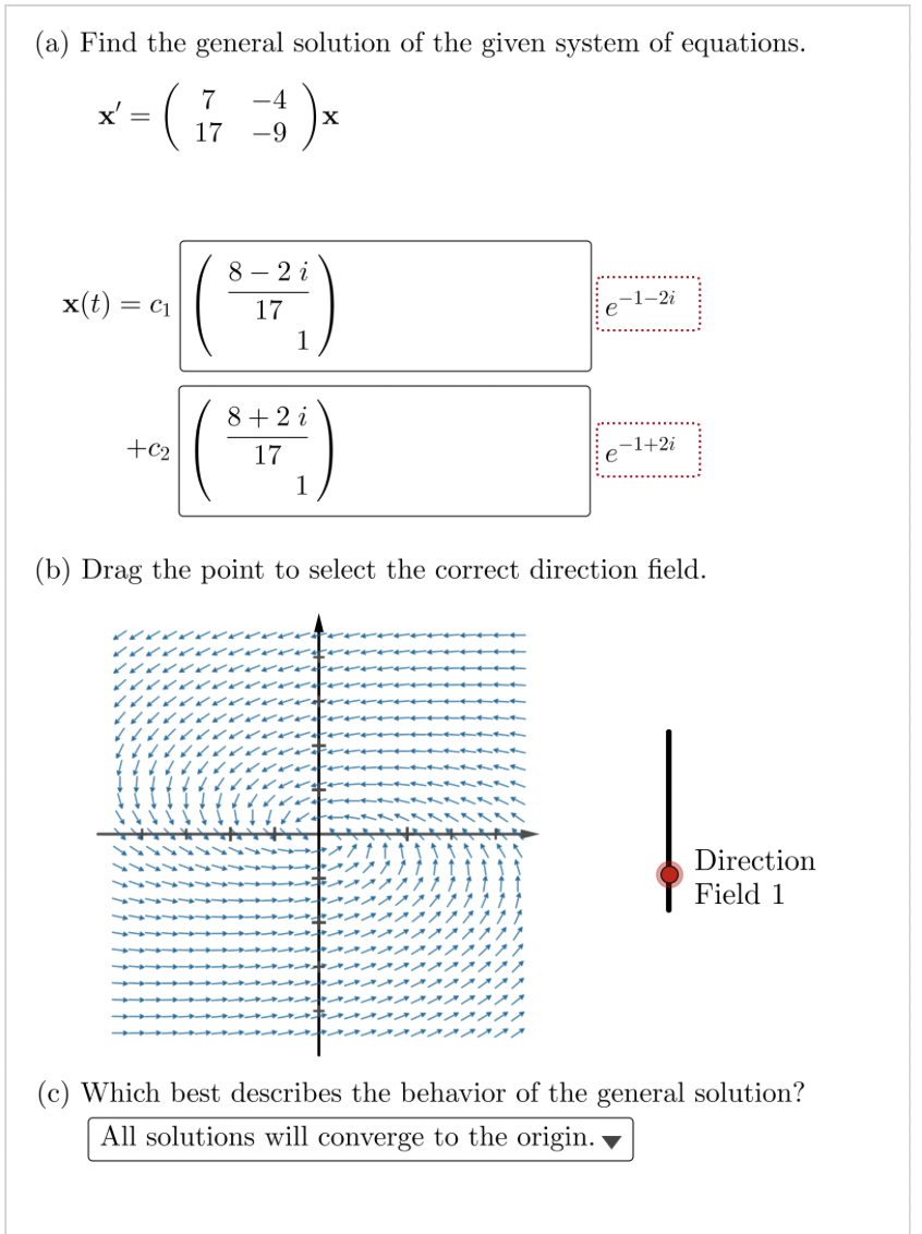 Solved (a) Find the general solution of the given system of | Chegg.com