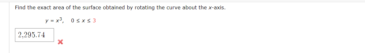 Solved Find The Exact Area Of The Surface Obtained By | Chegg.com