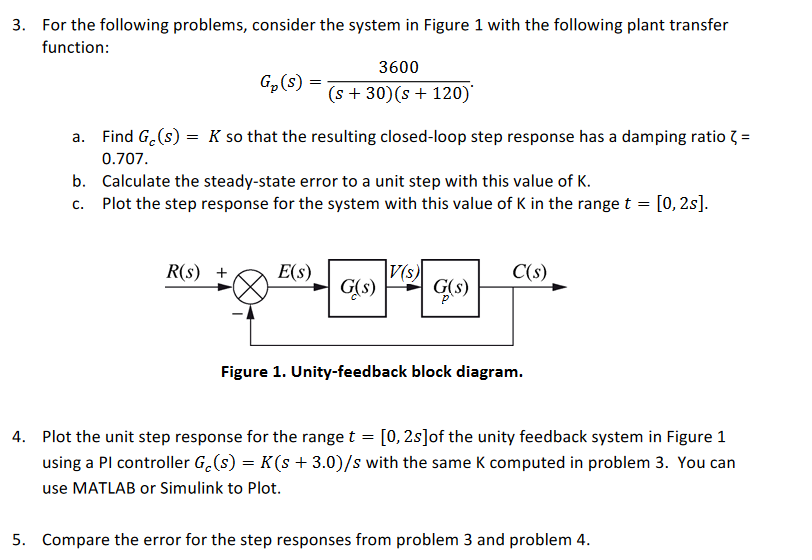 Solved 3. For The Following Problems, Consider The System In | Chegg.com