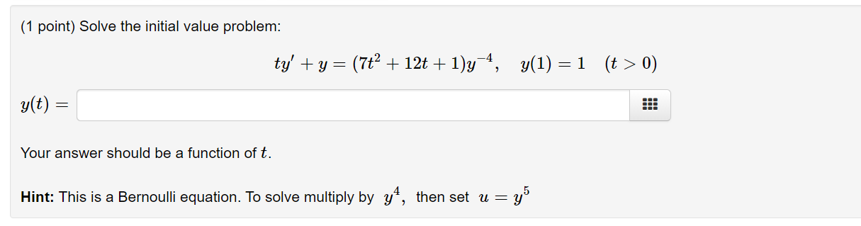 Solved (1 Point) The Values Of A And B Which Make The | Chegg.com