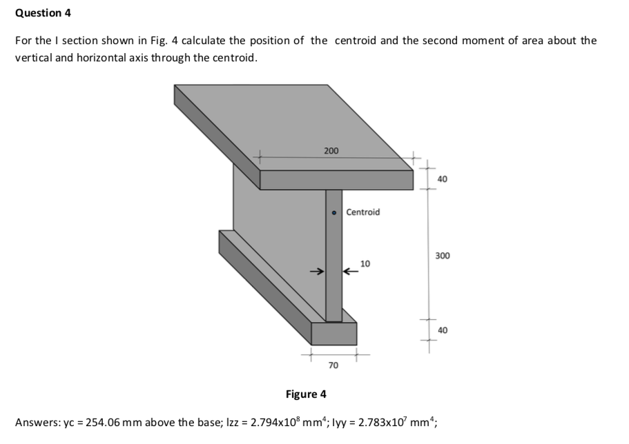 Solved Question 1 For The Section Shown In Fig. 1 A) | Chegg.com