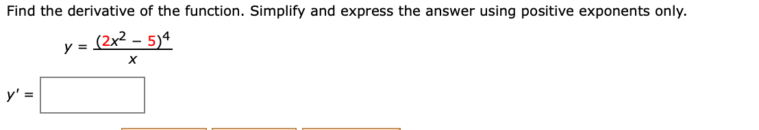 Solved Find the derivative of the function. Simplify and | Chegg.com