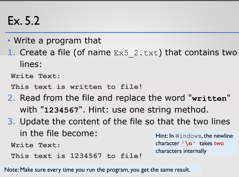 Solved Write A Program That 1 Create A File Of Name Chegg