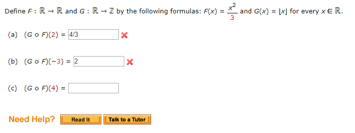 Solved Define F R R And G R Z By The Following Form Chegg Com