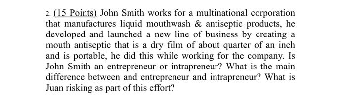 Solved 2. (15 Points) John Smith works for a multinational | Chegg.com