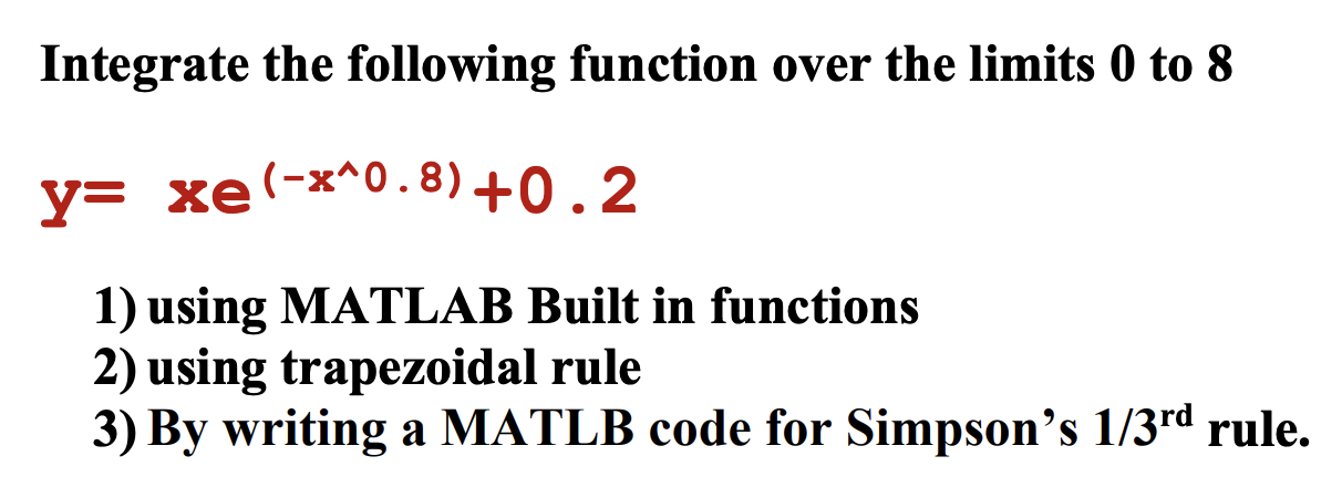 Solved Integrate the following function over the limits 0 to | Chegg.com