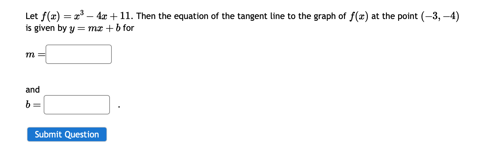 Solved Let F X X3−4x 11 Then The Equation Of The Tangent