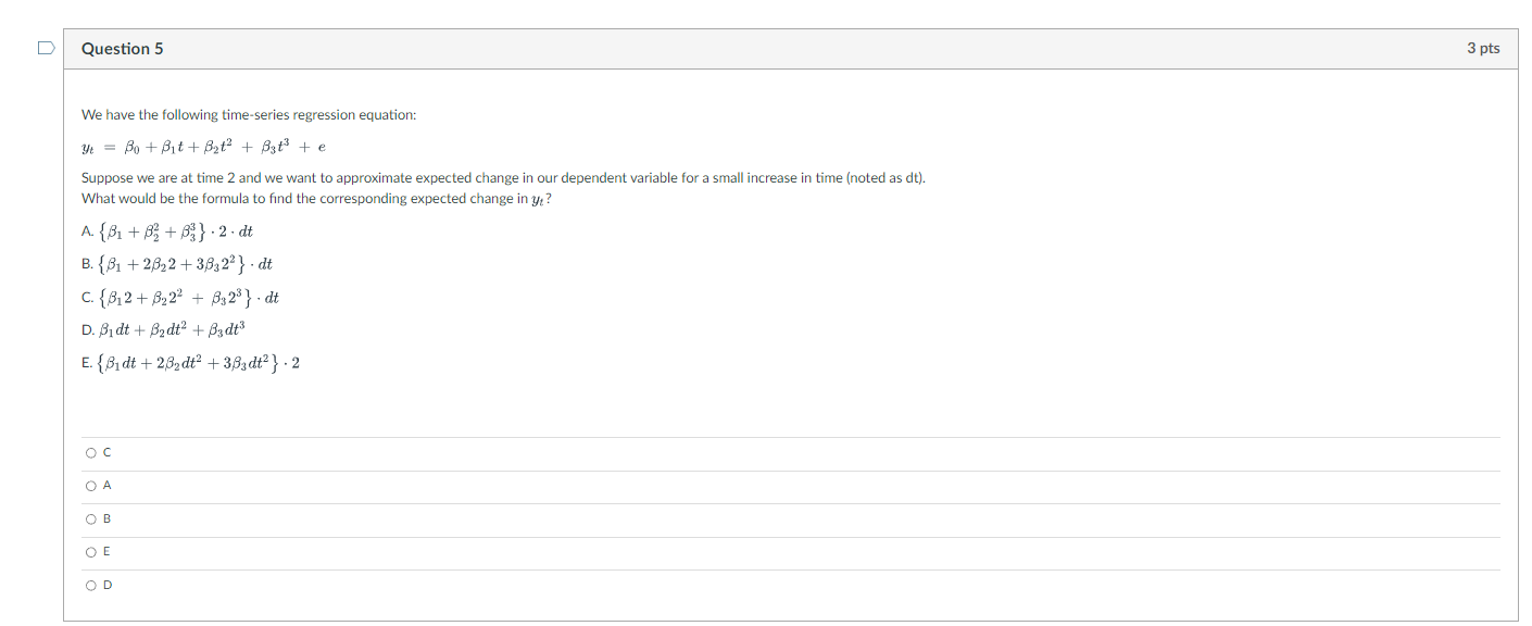 As noise increases in a time series, which of the | Chegg.com