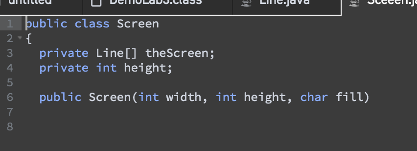 DESCRIPTION I will put Line.java and Screen.java | Chegg.com