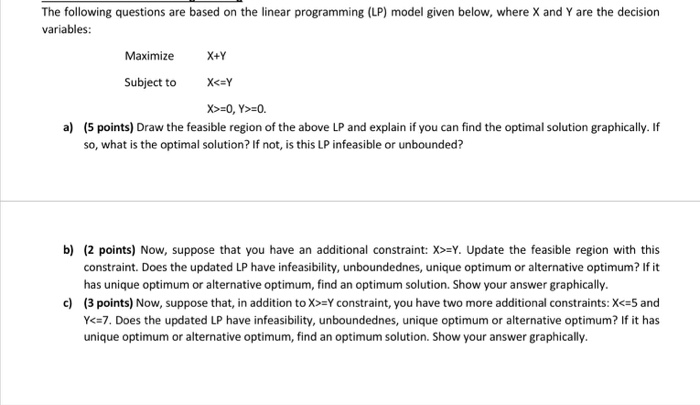 Solved The following questions are based on the linear | Chegg.com