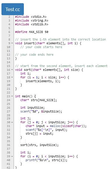Solved Programming Language: C All the code that is already | Chegg.com