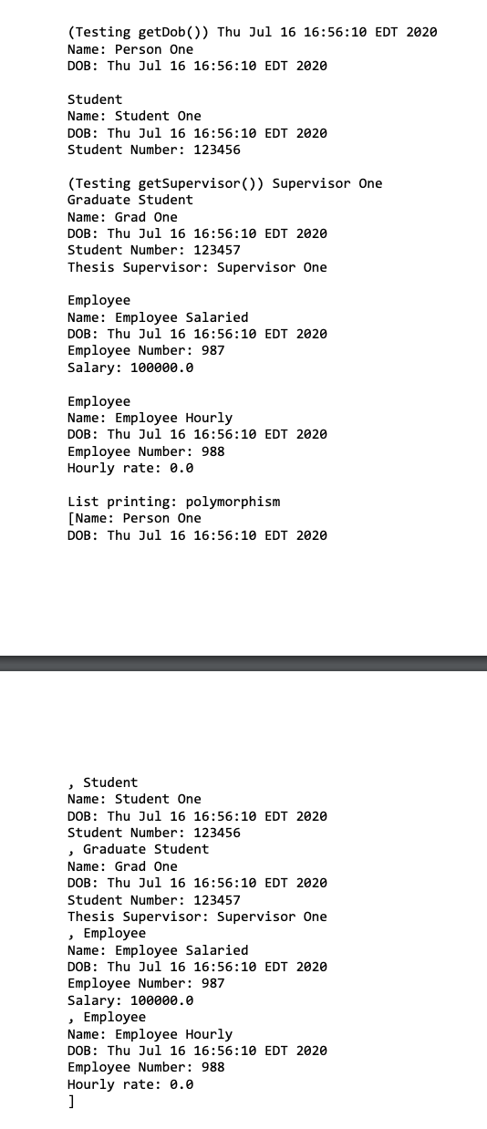Solved Using Java design the class hierarchy and the API in | Chegg.com