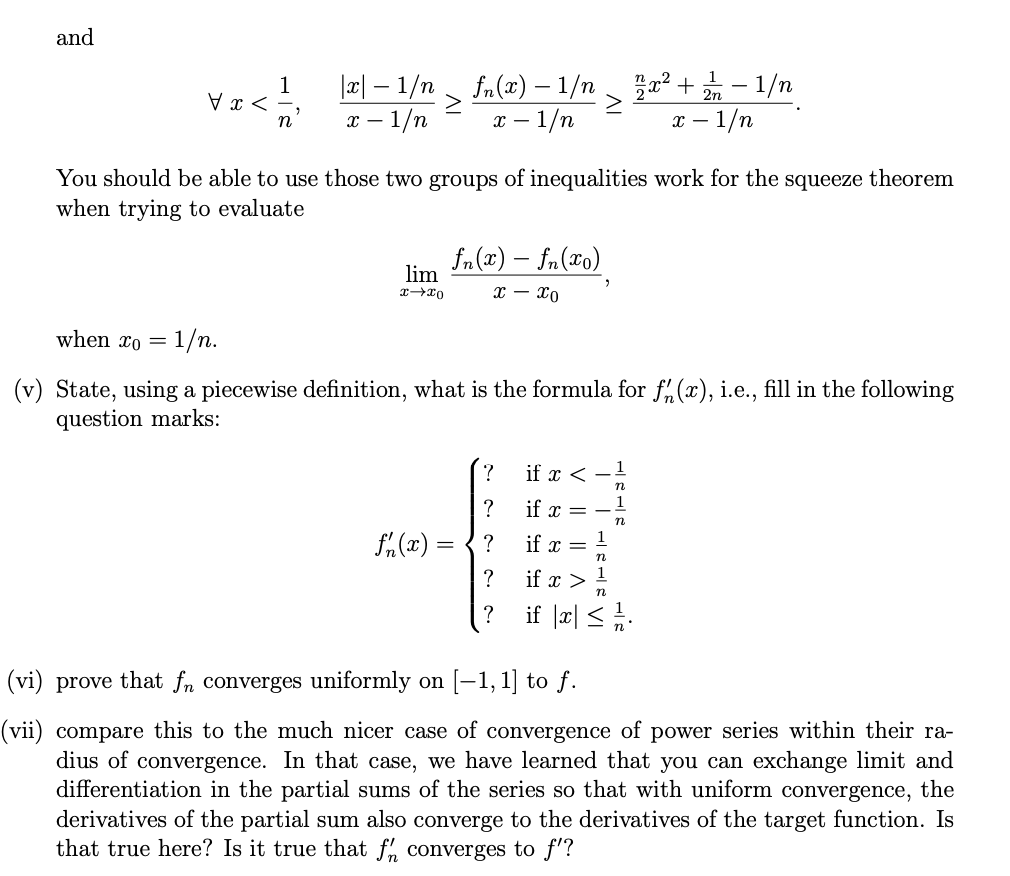 Solved 11 01 Fn X If 2 If X N 2n And F X X Chegg Com