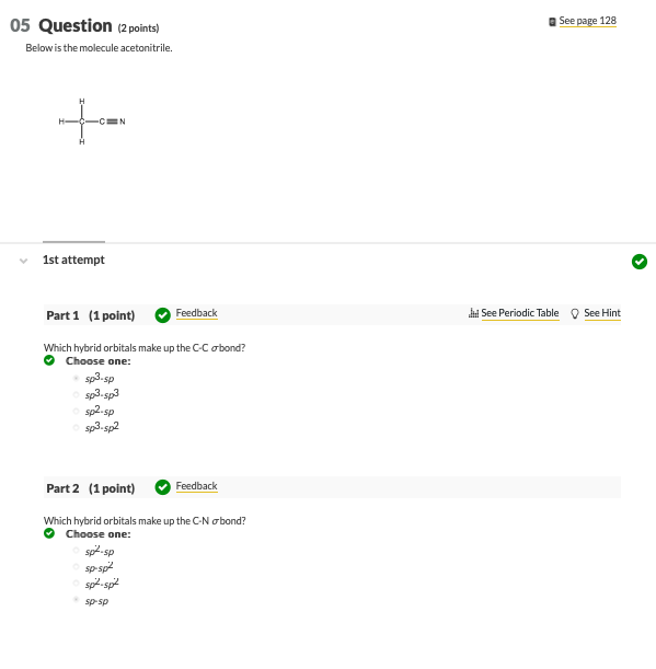 Solved See page 128 05 Question (2 points) Below is the | Chegg.com