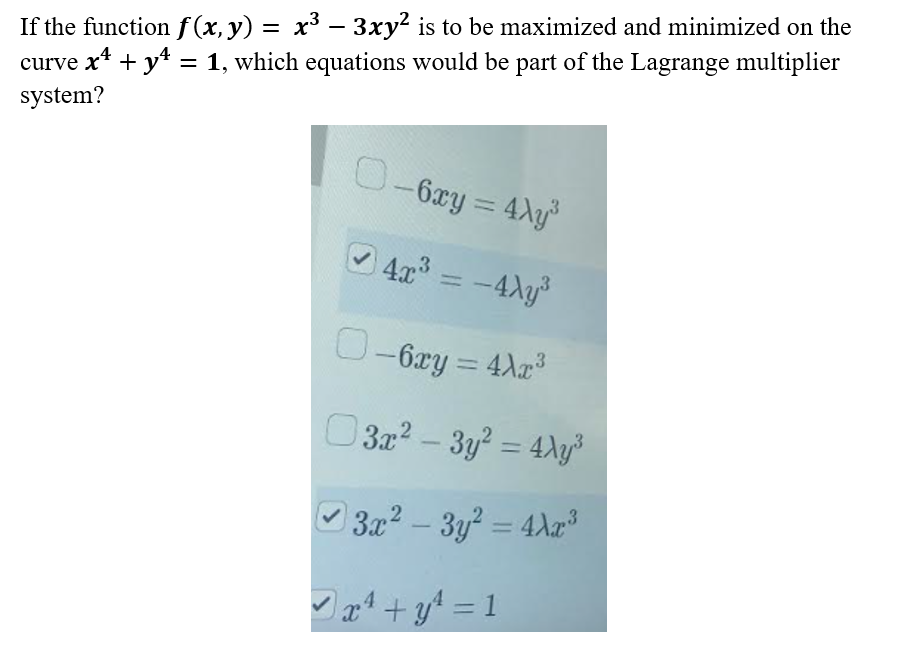 Solved If The Function F X Y X3−3xy2 Is To Be Maximized And