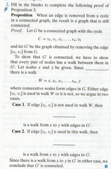 Solved 2. Fill In The Blanks To Complete The Following Proof | Chegg.com