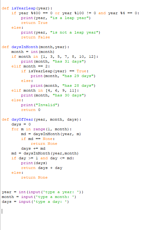 Solved How do I edit the code so that the shows if the year | Chegg.com