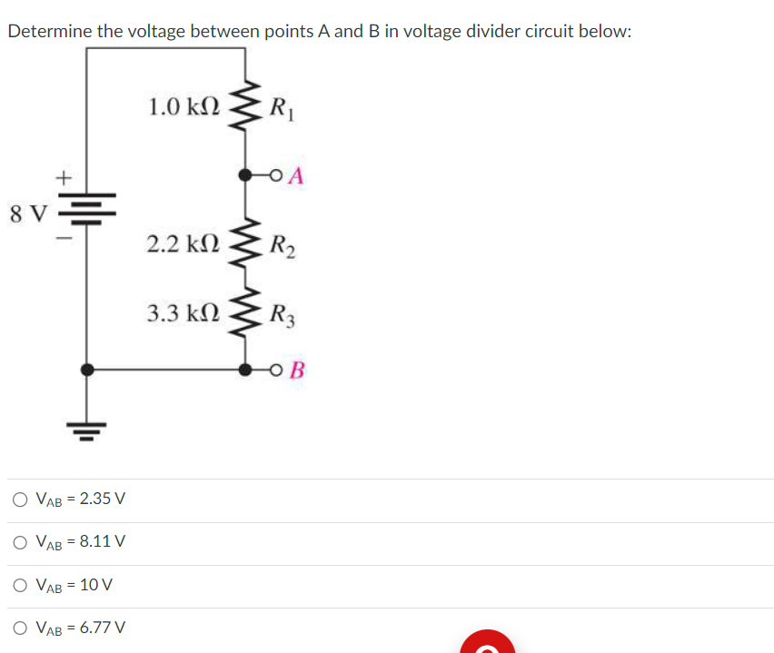 Solved Determine The Voltage Between Points A And B In | Chegg.com