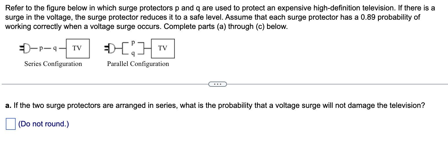 Solved Refer to the figure below in which surge protectors p