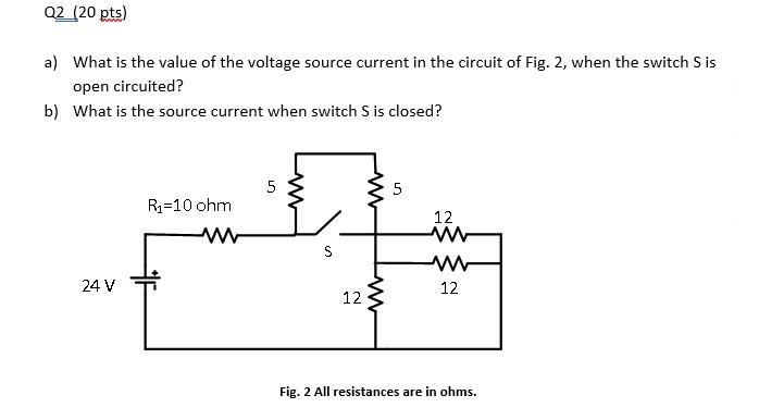 Solved a) What is the value of the voltage source current in | Chegg.com