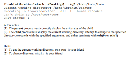 Write a C program that forks a child process and uses | Chegg.com