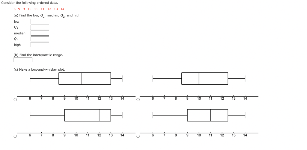 Solved (b) Find The Interquartile Range. | Chegg.com