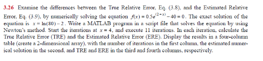 Solved 3.26 Examine the differences between the True | Chegg.com