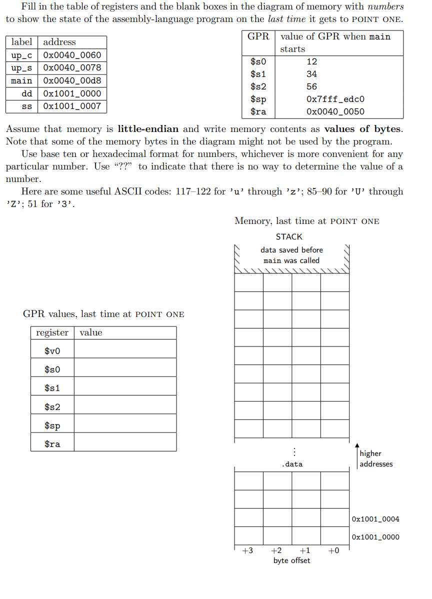 fill-in-the-table-of-registers-and-the-blank-boxes-in-chegg