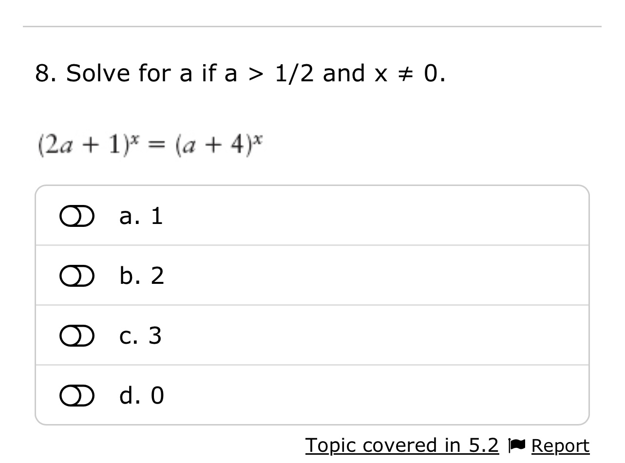 solved-8-solve-for-a-if-a-1-2-and-x-0-2a-1-x-a-4-x-a-1-chegg